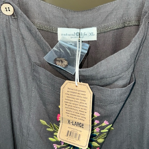 NWT Natural Life Carrington Jumpsuit women's XL mushroom - Picture 5 of 5